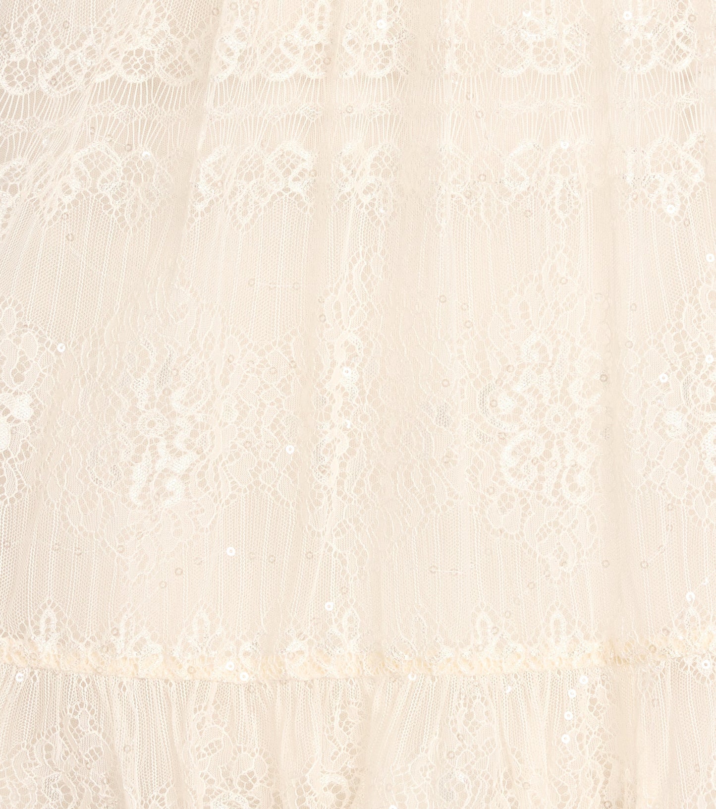 Soft Glam Sequin Lace Strapless A-Line Dress