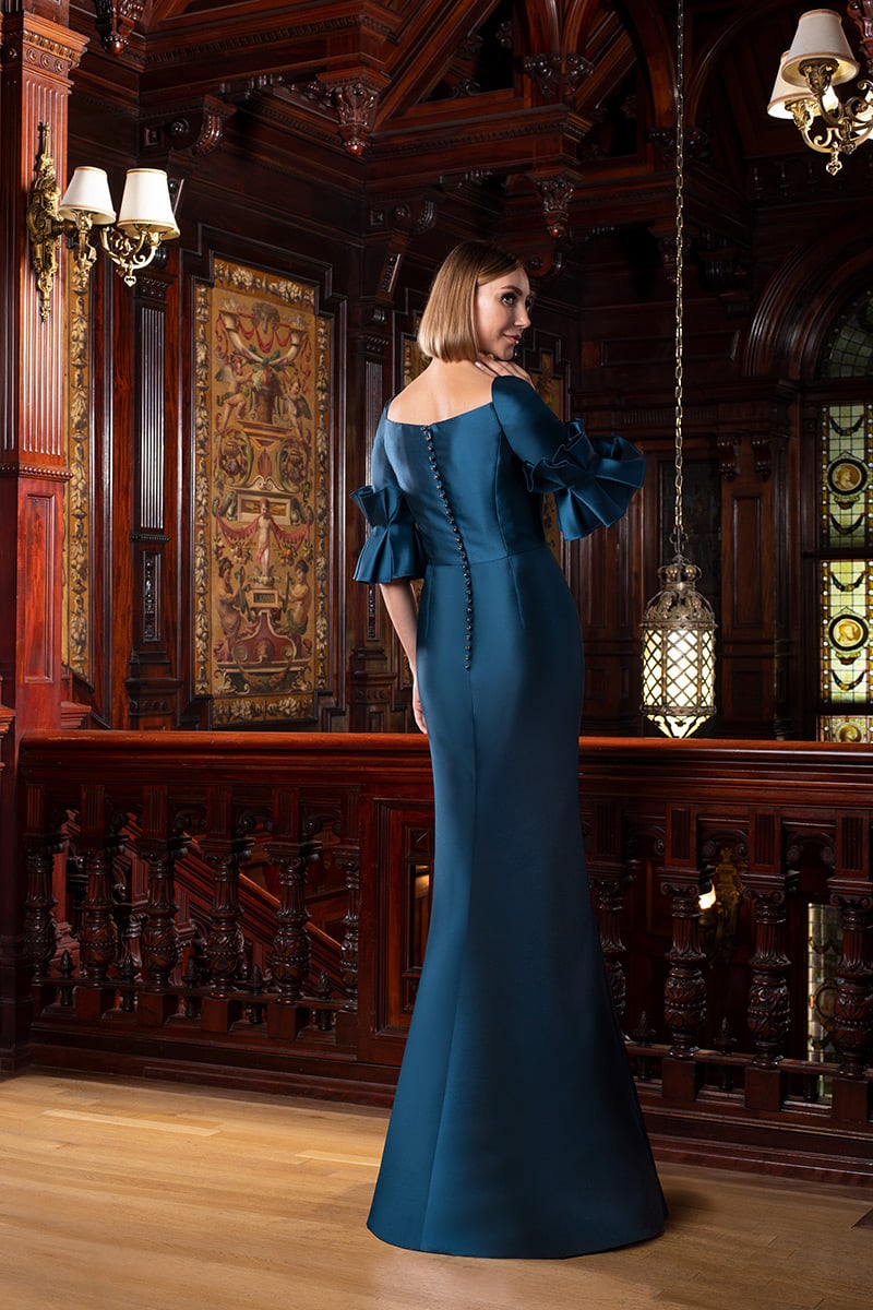 Alexander by Daymor 1584 Pleated Long Formal Evening Dress