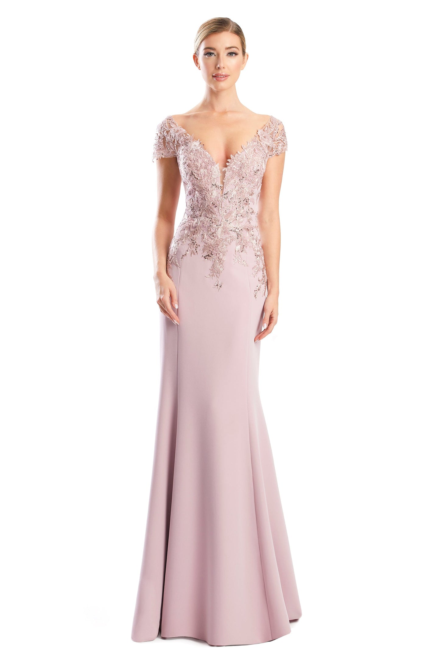 Alexander by Daymor 1752S23 Long Formal Mother of the Bride Lace Dress