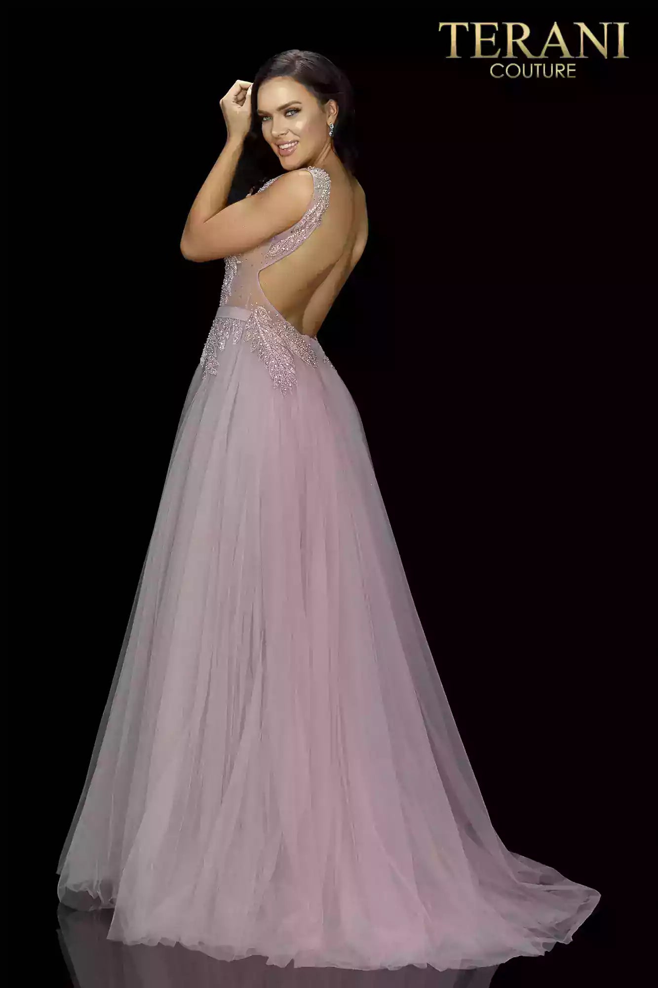 Terani Couture 2011P1109 Long Formal Prom Gown
