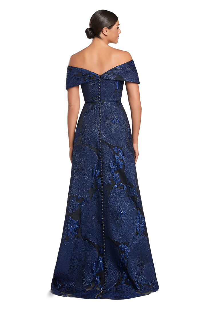 Alexander by Daymor 2063F24 A Line Long Formal Button Evening Dress