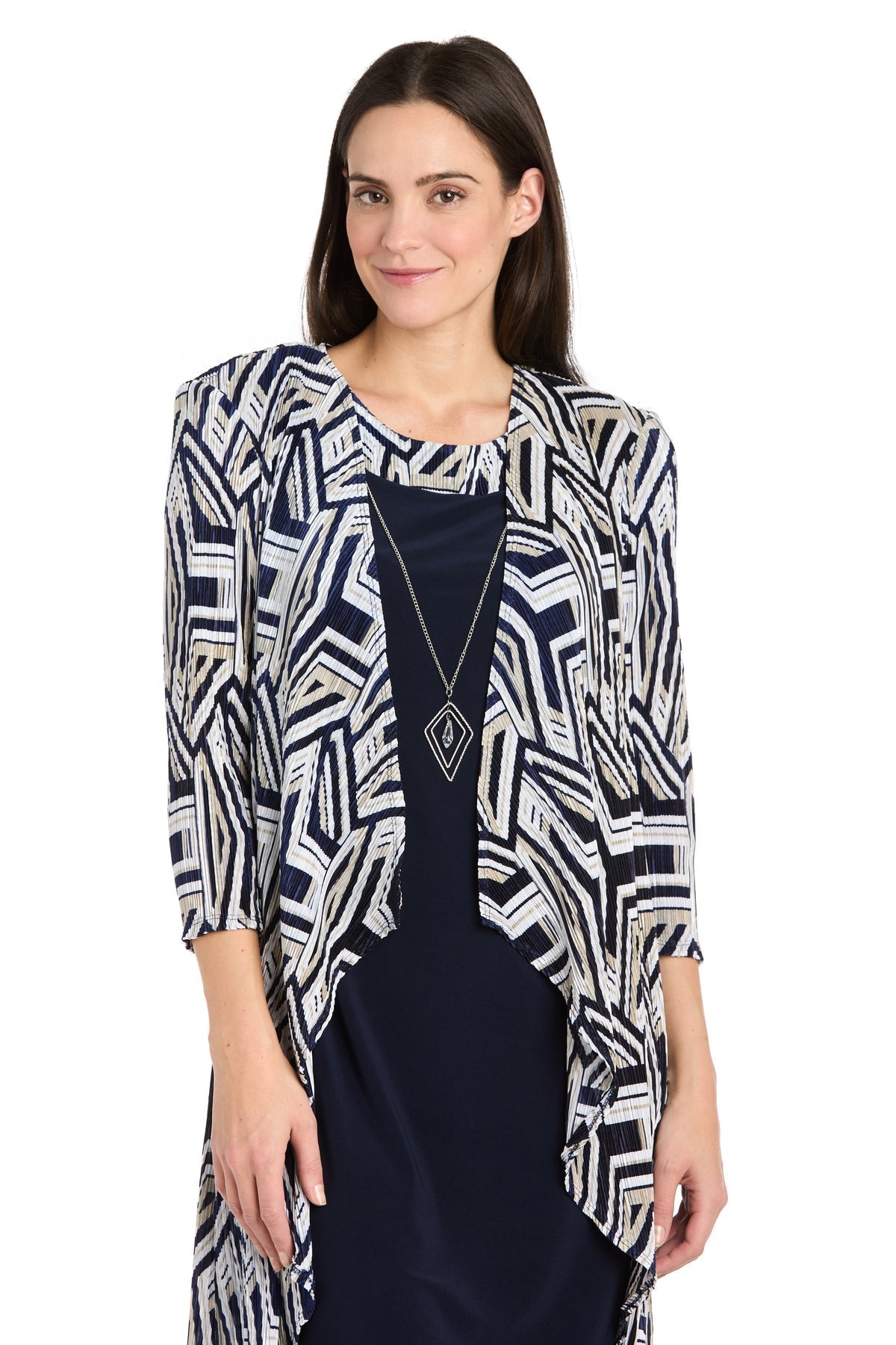 Printed Jacket Dress Short Petite R&M Richards 3309P