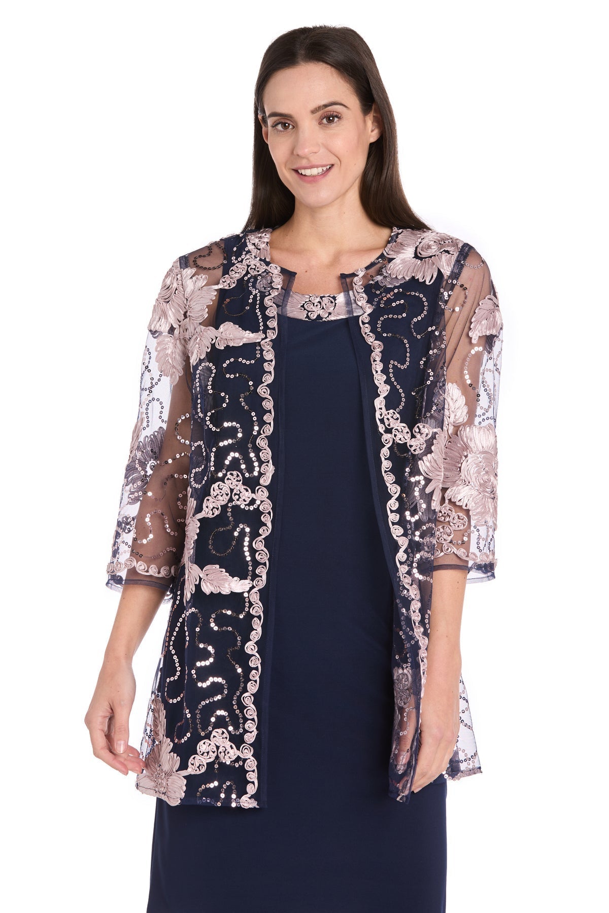 Two Piece Short Dress Mother of the Bride Jacket R&M Richards 3371