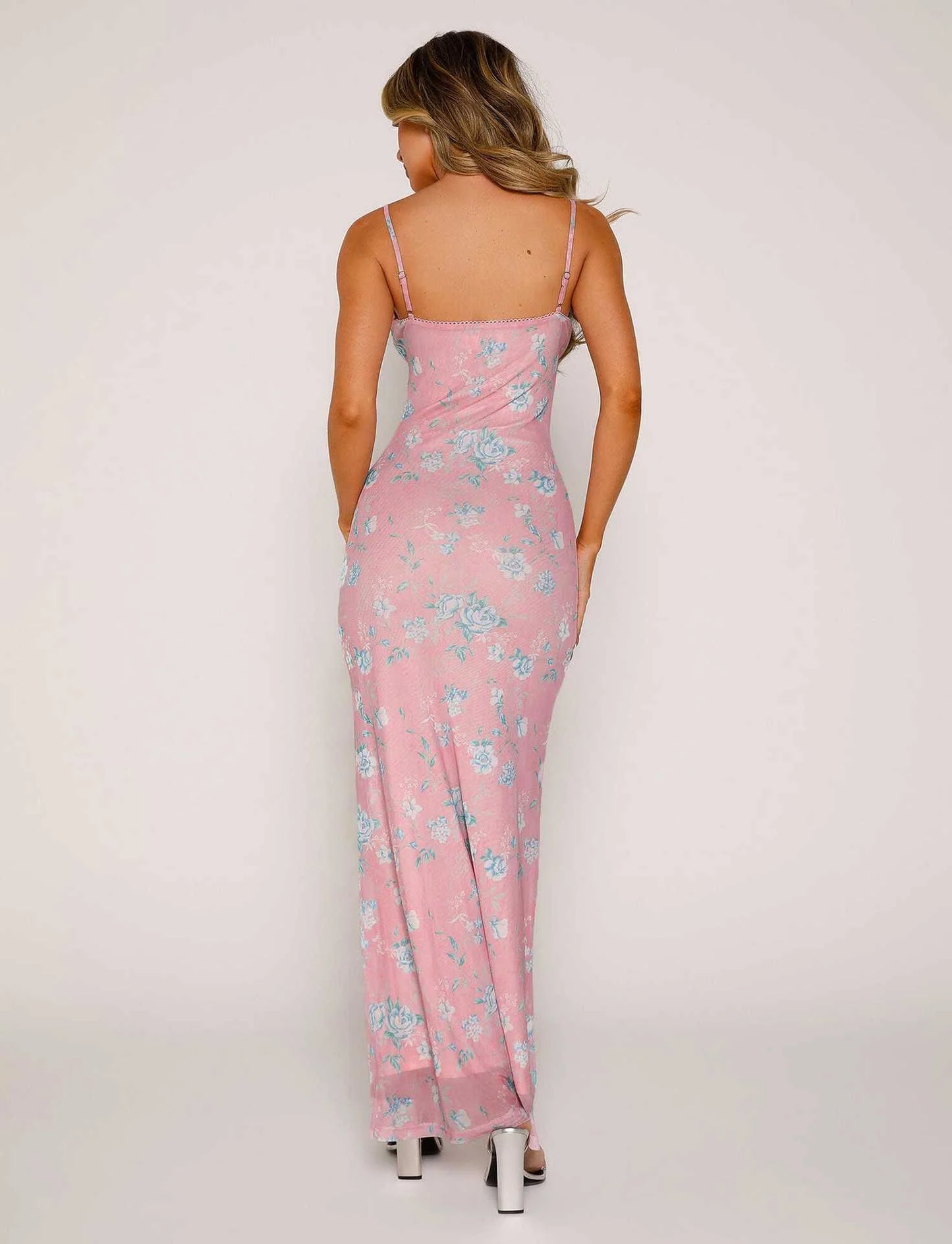 Livette - Floral Rose Maxi Dress