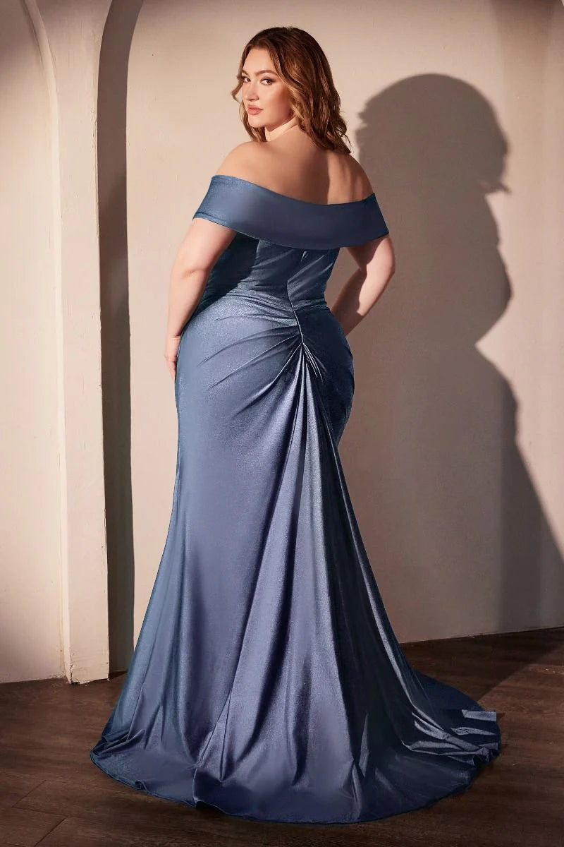 FREYA GOWN - OFF THE SHOULDER STRETCH SPANDEX DRESS