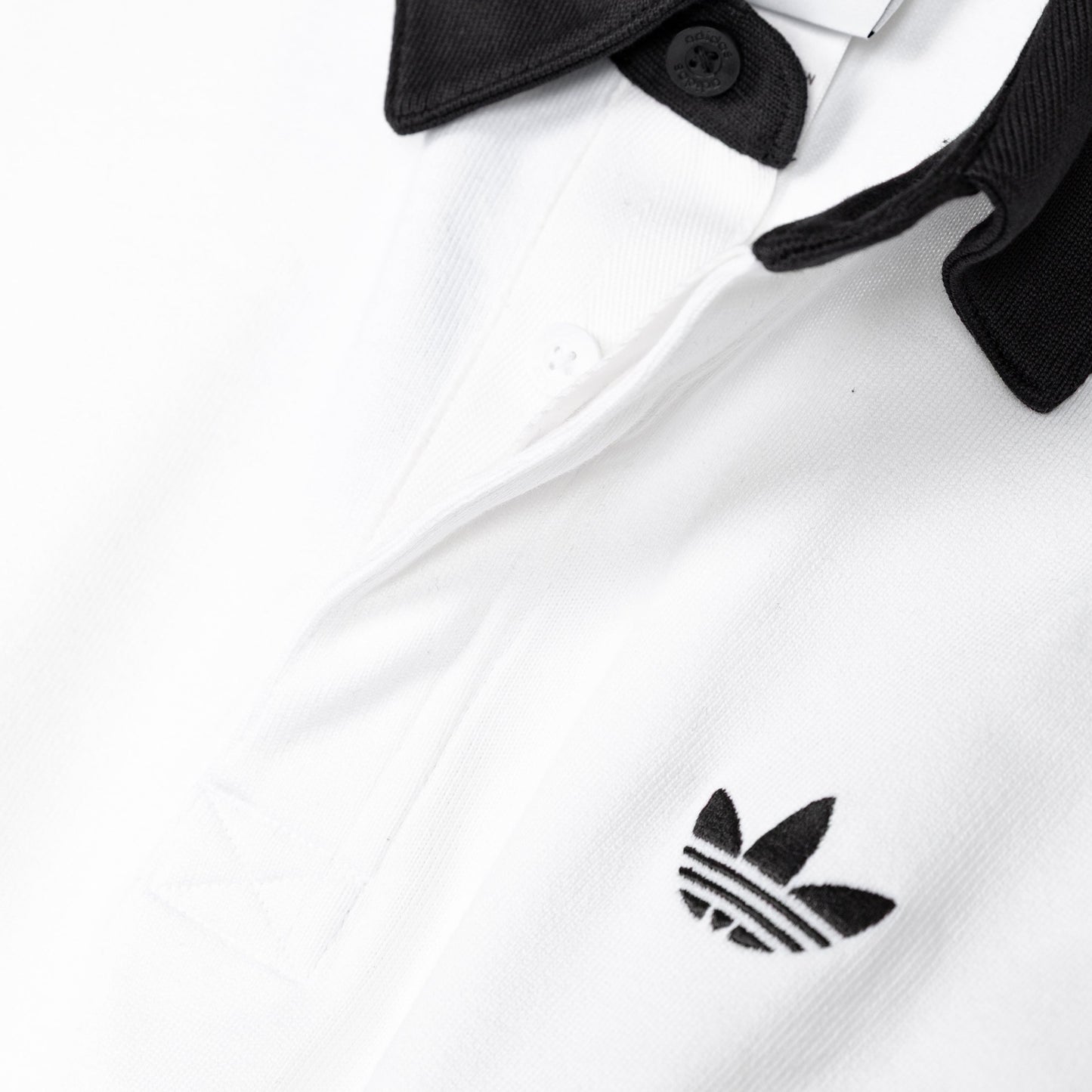 Three Stripes Rugby Long Sleeve Polo Shirt