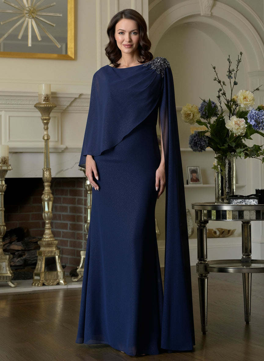 Marsoni MV1362 Long Formal Beaded Mother of the Bride Dress