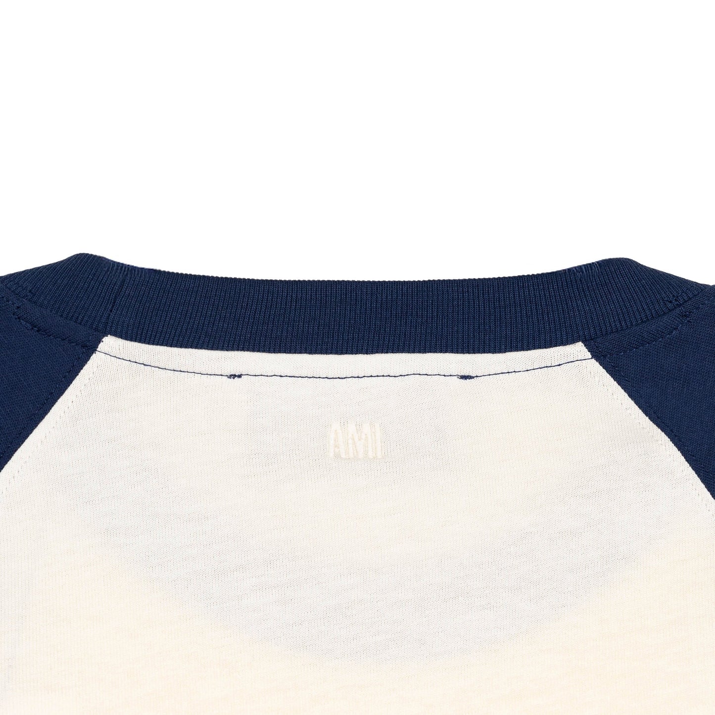 AMI Paris Ami De Coeur Knitted Patch T-Shirt