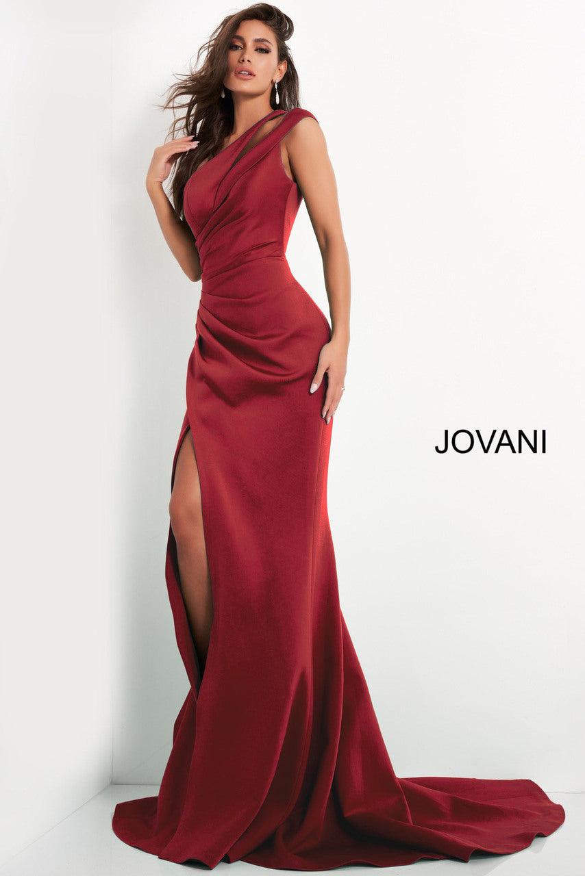 Jovani 04222 One Shoulder Long Mermaid Gown