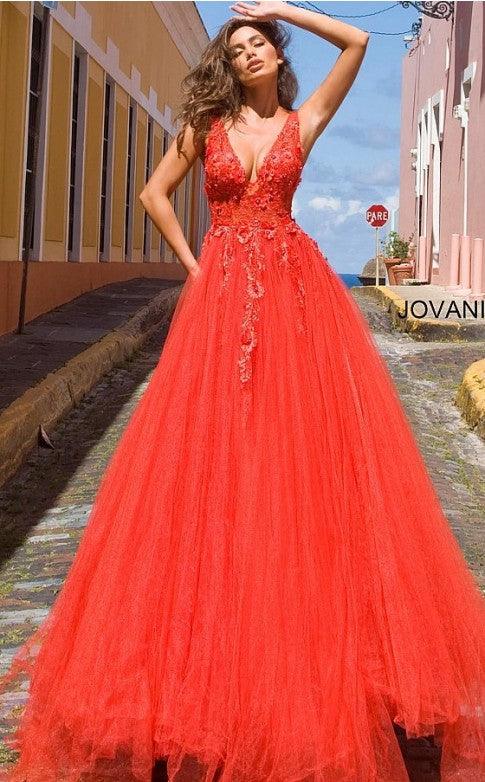 Prom Long Sleeveless Ball Gown by Jovani 55634