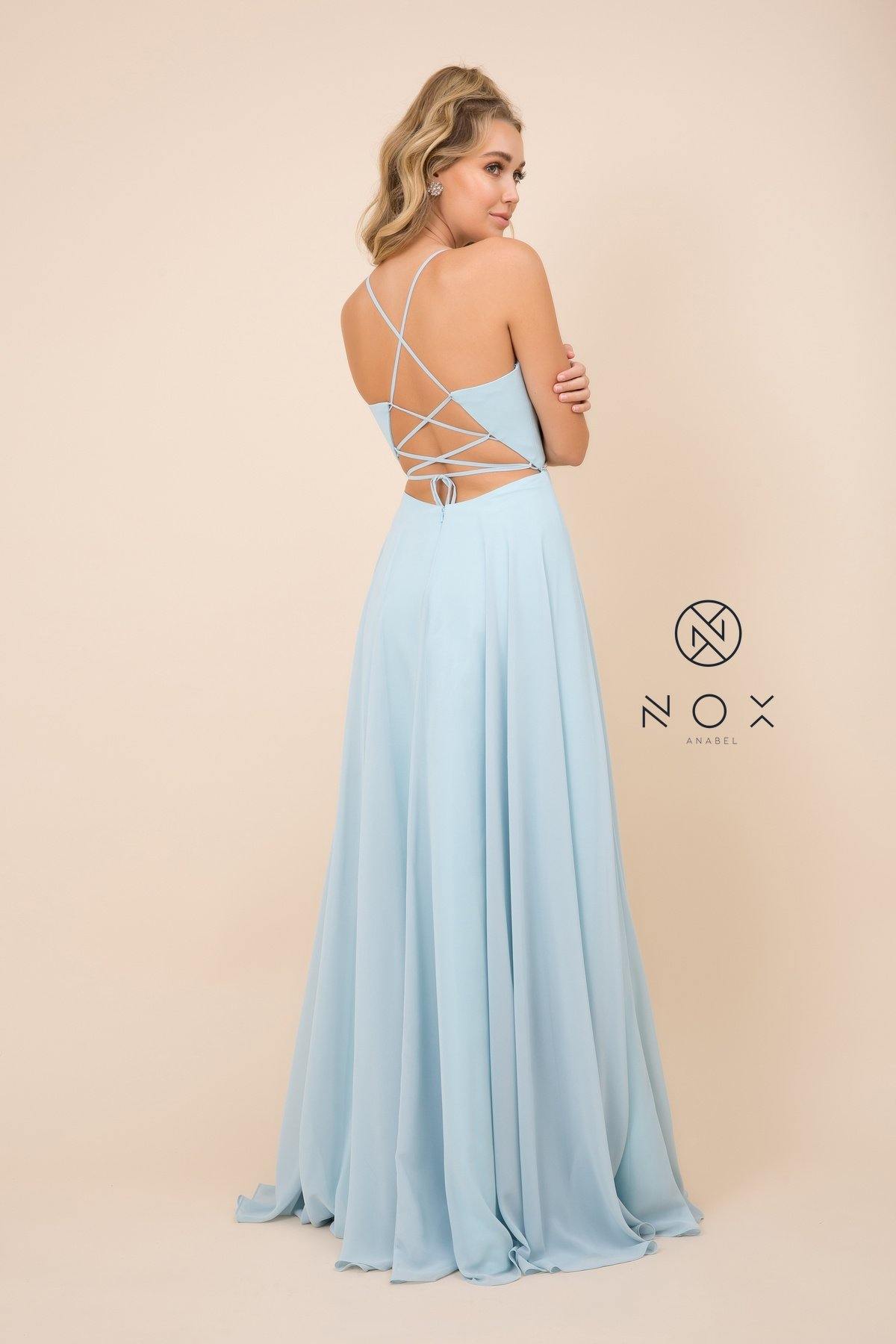 Long Deep V-Neck Dress Prom Dress