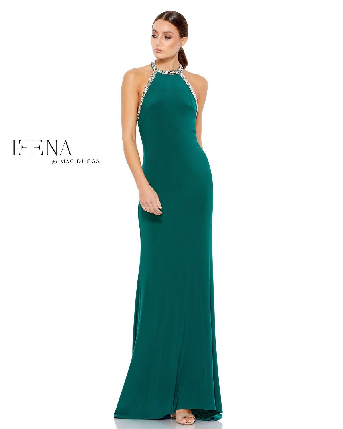 Prom Long Formal Fitted Halter Gown Halter Neckline Mac Duggal 55285