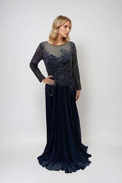 Juliet JTM17B Long Formal Sequin Mother of the Bride Dress