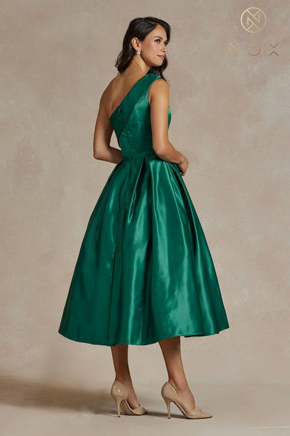 Long One Shoulder Formal Dress JE931