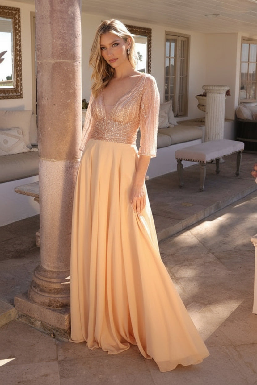 Nox Anabel MF101 Long Mother of the Bride Plus Size Dress