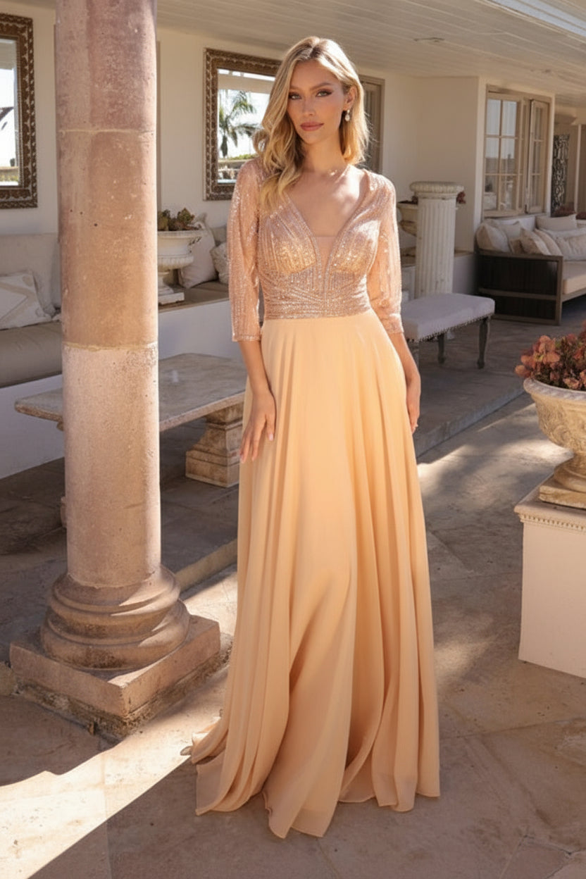 Nox Anabel MF101 Long Mother of the Bride Plus Size Dress