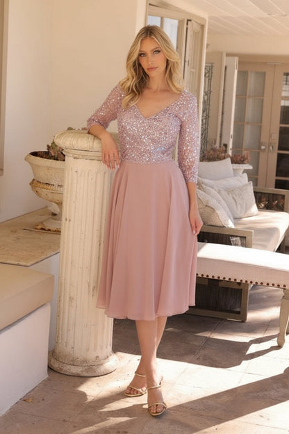 Nox Anabel MF104 Short Mother of the Bride Plus Size Dress