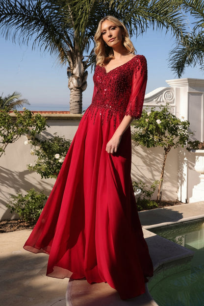Nox Anabel MF100 Plus Size Long Formal Mother of the Bride Dress