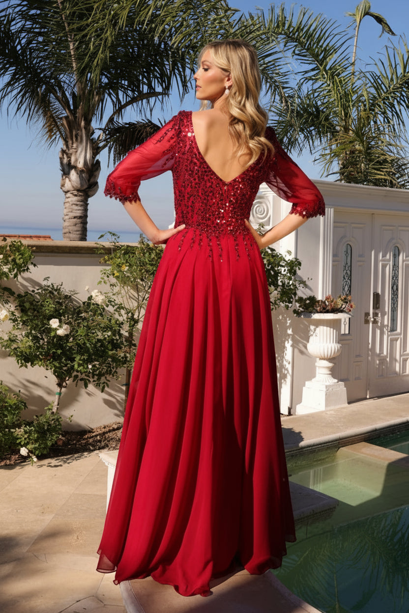 Nox Anabel MF100 Plus Size Long Formal Mother of the Bride Dress