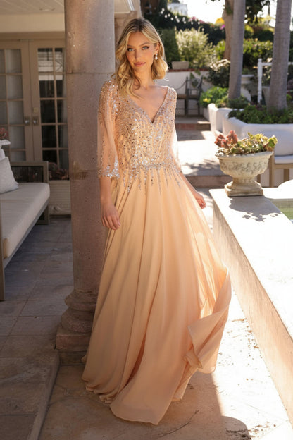 Nox Anabel MF100 Plus Size Long Formal Mother of the Bride Dress