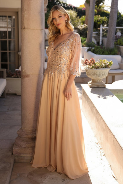 Nox Anabel MF100 Plus Size Long Formal Mother of the Bride Dress
