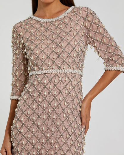 Beaded Sequin Dress Long Formal Mother of the Bride Mac Duggal 10099