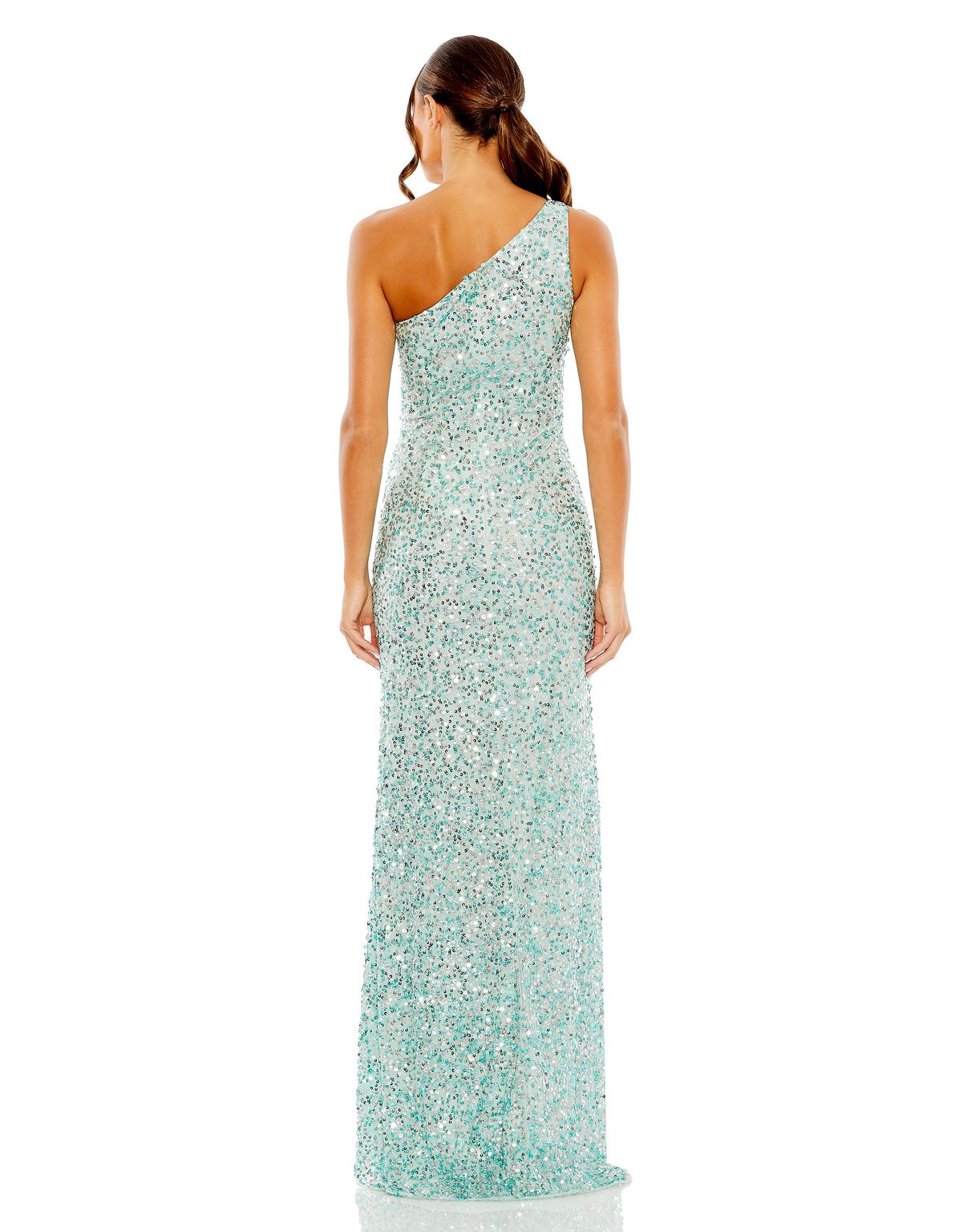 Long One Shoulder Prom Dress One Shoulder Detail Mac Duggal 10729