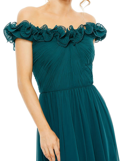 Ruffled Formal Evening Long Dress Ruffled Evening Long Mac Duggal 11591