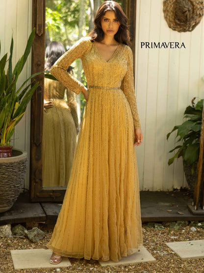 Primavera Couture 12010 Long Sleeve Mother of the Bride Formal Dress