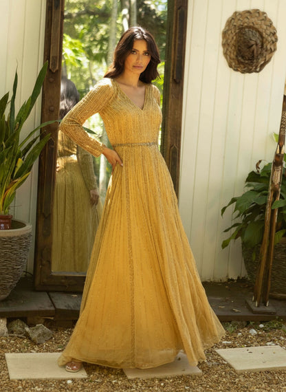 Primavera Couture 12010 Long Sleeve Mother of the Bride Formal Dress