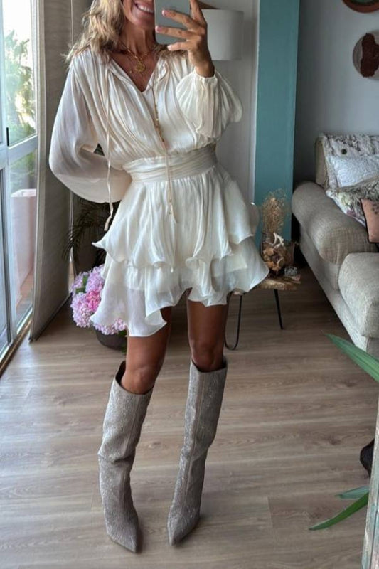 EMA beige, short dress