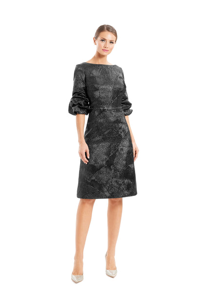 Alexander By Daymor 1654F22 Short Beaded A Line Knee Length Cocktail Dress