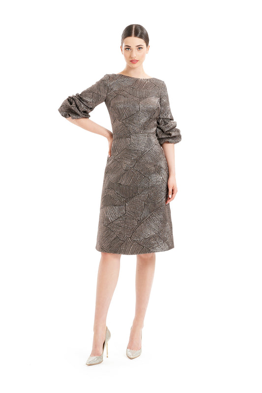 Alexander By Daymor 1654F22 Short Beaded A Line Knee Length Cocktail Dress