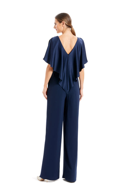 Alexander by Daymor 1669F22 Long Ruffle Formal Jumpsuit
