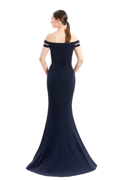 Alexander By Daymor1679F22 Mermaid Long Formal Beaded Evening Dress