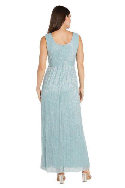 Formal Metallic Dress Long Evening Cape R&M Richards 1695P