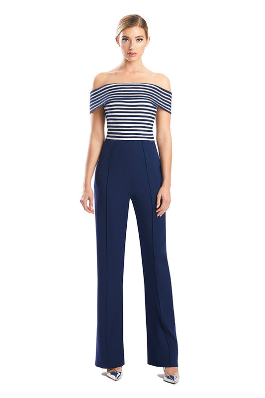 Alexander by Daymor 1751S23 Long Formal Pocket Sequin Jumpsuit