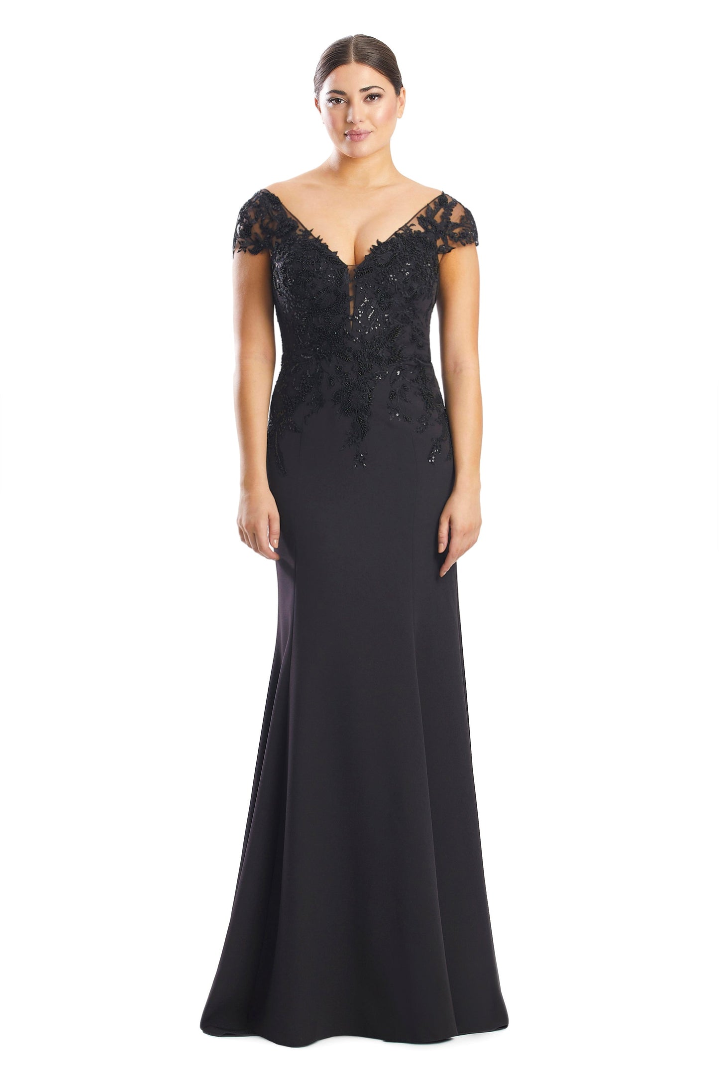 Alexander by Daymor 1752S23 Long Formal Mother of the Bride Lace Dress