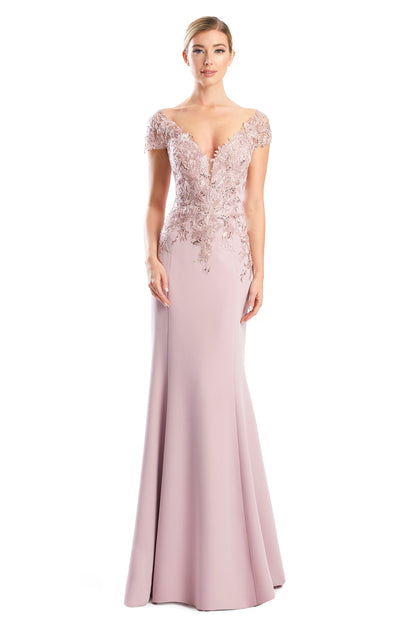 Alexander by Daymor 1752S23 Long Formal Mother of the Bride Lace Dress