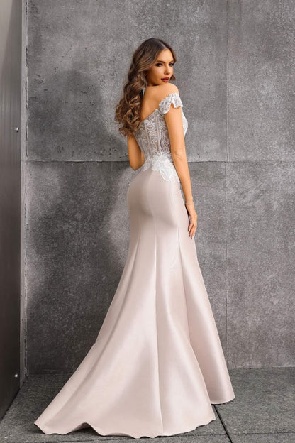Terani Couture 252E5133 Long Mermaid Beaded Corset Formal Dress