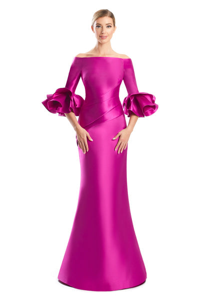 Alexander by Daymor 1758S23 Pleated Long Formal Mermaid Evening Dress