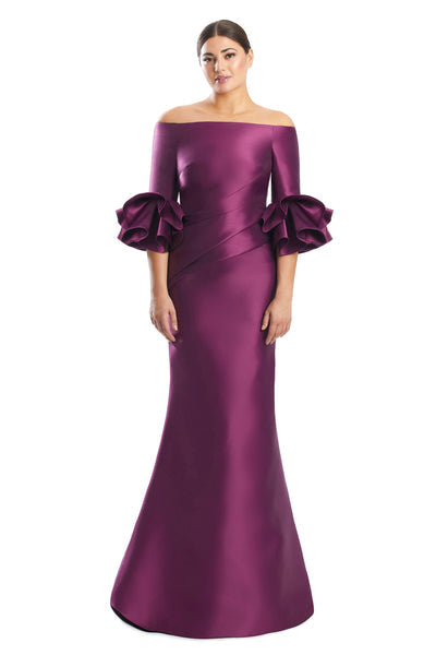 Alexander by Daymor 1758S23 Pleated Long Formal Mermaid Evening Dress