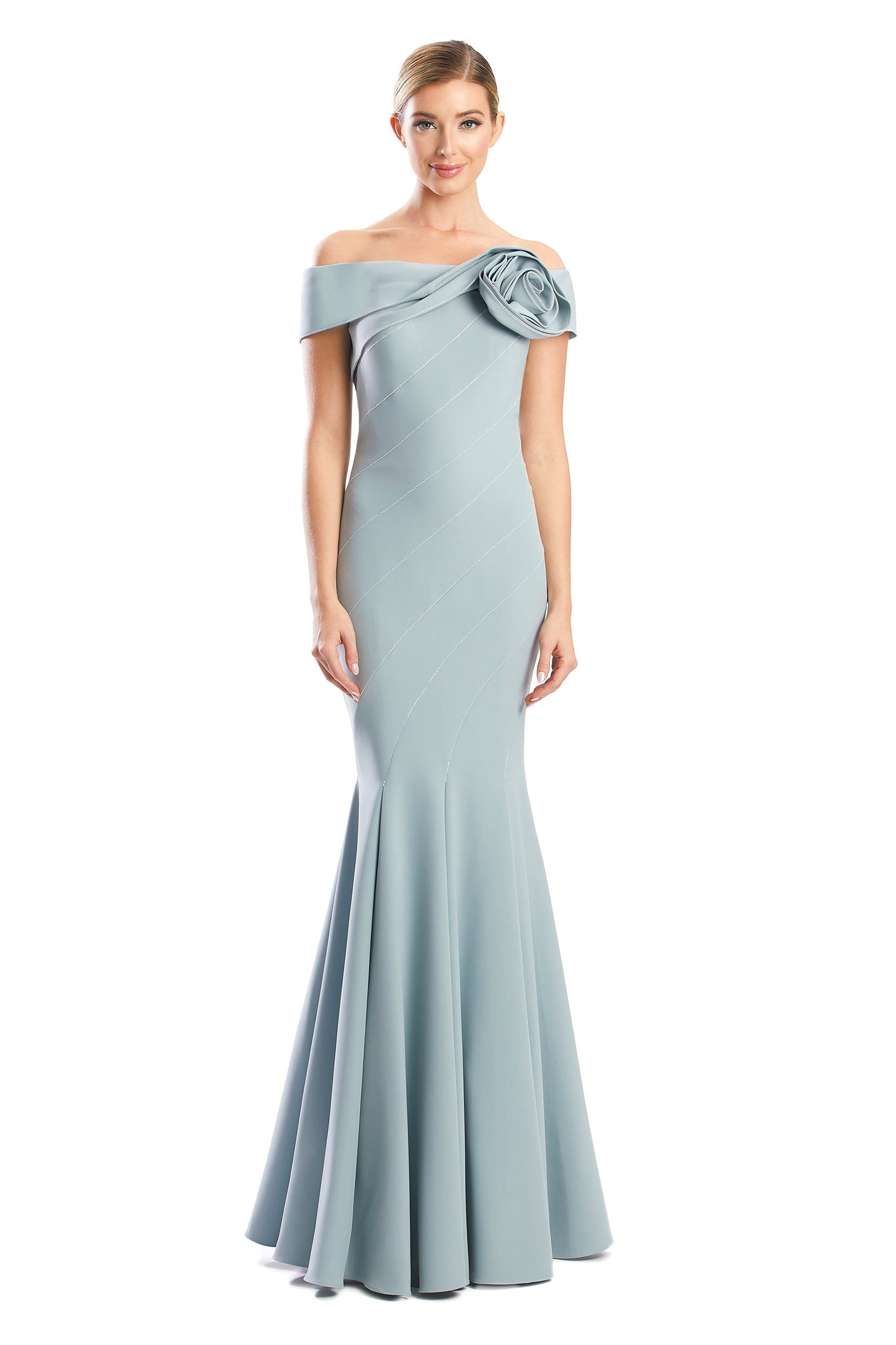 Alexander by Daymor 1761S23 Beaded Long Formal Mermaid Evening Dress
