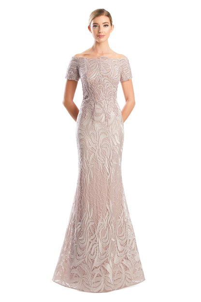 Alexander by Daymor 1765S23 Fitted Long Formal Beaded Evening Dress