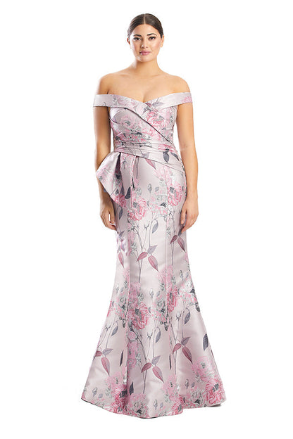 Alexander by Daymor 1767S23 Long Mermaid Floral Printed Evening Dress