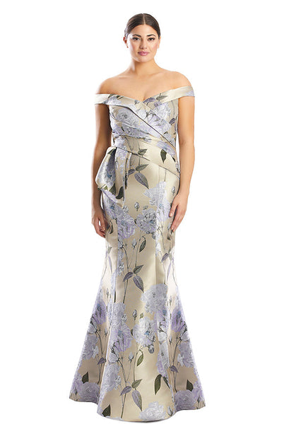 Alexander by Daymor 1767S23 Long Mermaid Floral Printed Evening Dress