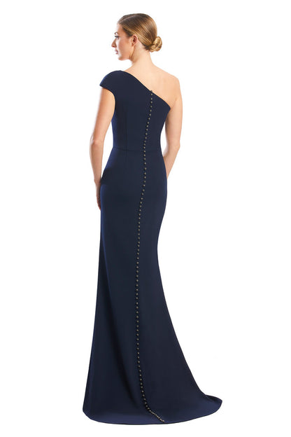 Alexander by Daymor 1781S23 Fitted Long Formal Peplum Evening Dress