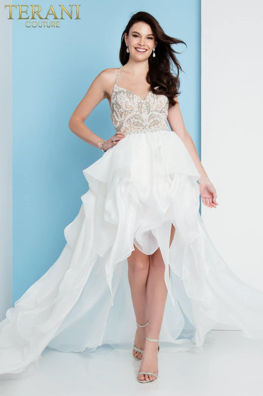 Terani Couture 1811P5782 High Low Prom Dress