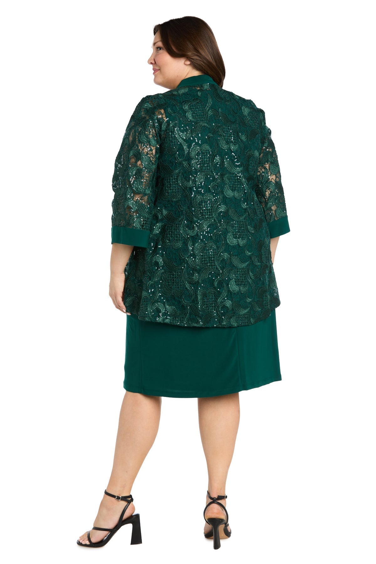 Plus Size Short Jacket Dress Mother of the Bride R&M Richards 1827W