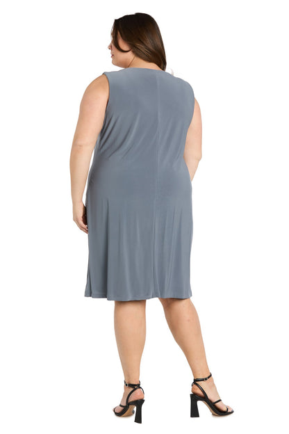Plus Size Short Jacket Dress Mother of the Bride R&M Richards 1827W